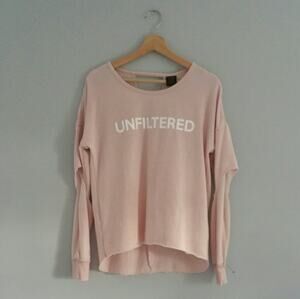 Material Girl Active Sweatshirt Pink Size M
